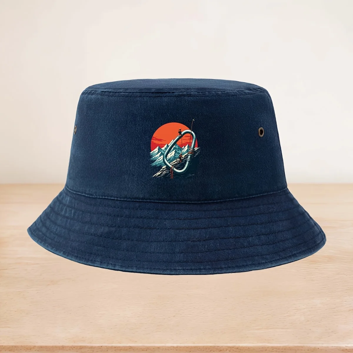 High-Quality Printed Outdoor Climbing Rope Ring Fisherman Hat Individual Casual Style Casual Hat Comfortable Truck Driver Fisher