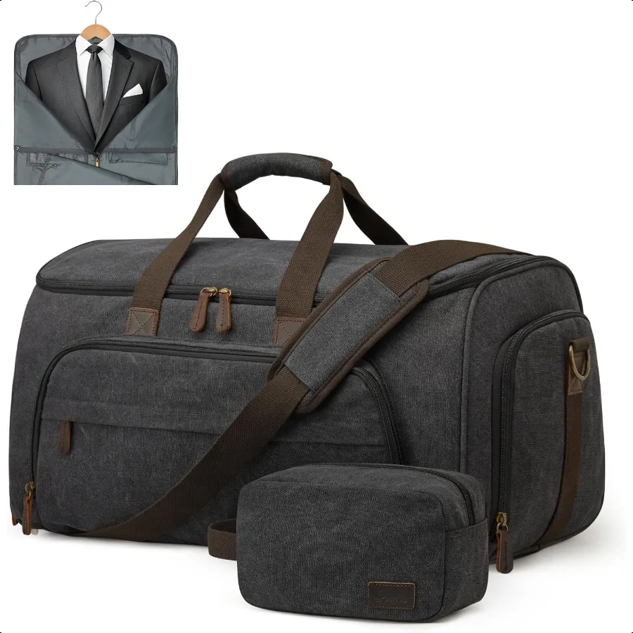 

SZONE Carry On Garment Bag for Travel Convertible Garment Duffle Bag Suit Bags for Men Women Travel 2 in 1 Hanging Suitcase Bus
