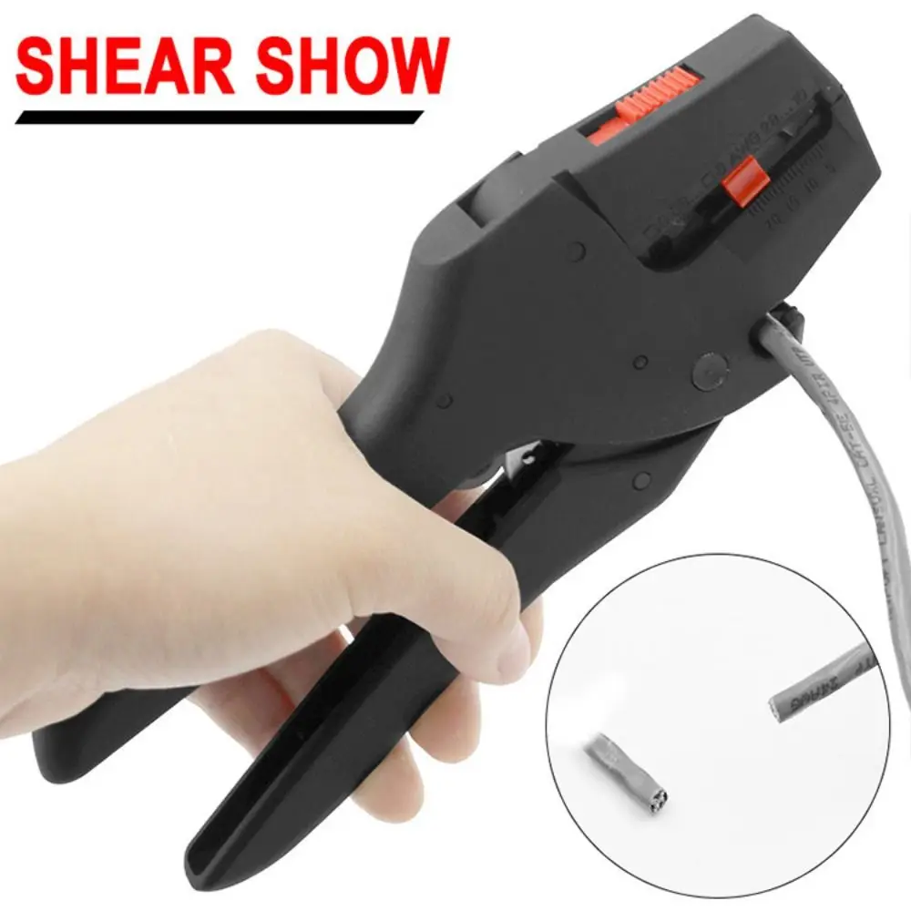 

Automatic Cutter Stripping Pliers Self-Adjusting Large opening Wire Strippe Labor-Saving 0.08-6mm Range Electricians Pliers