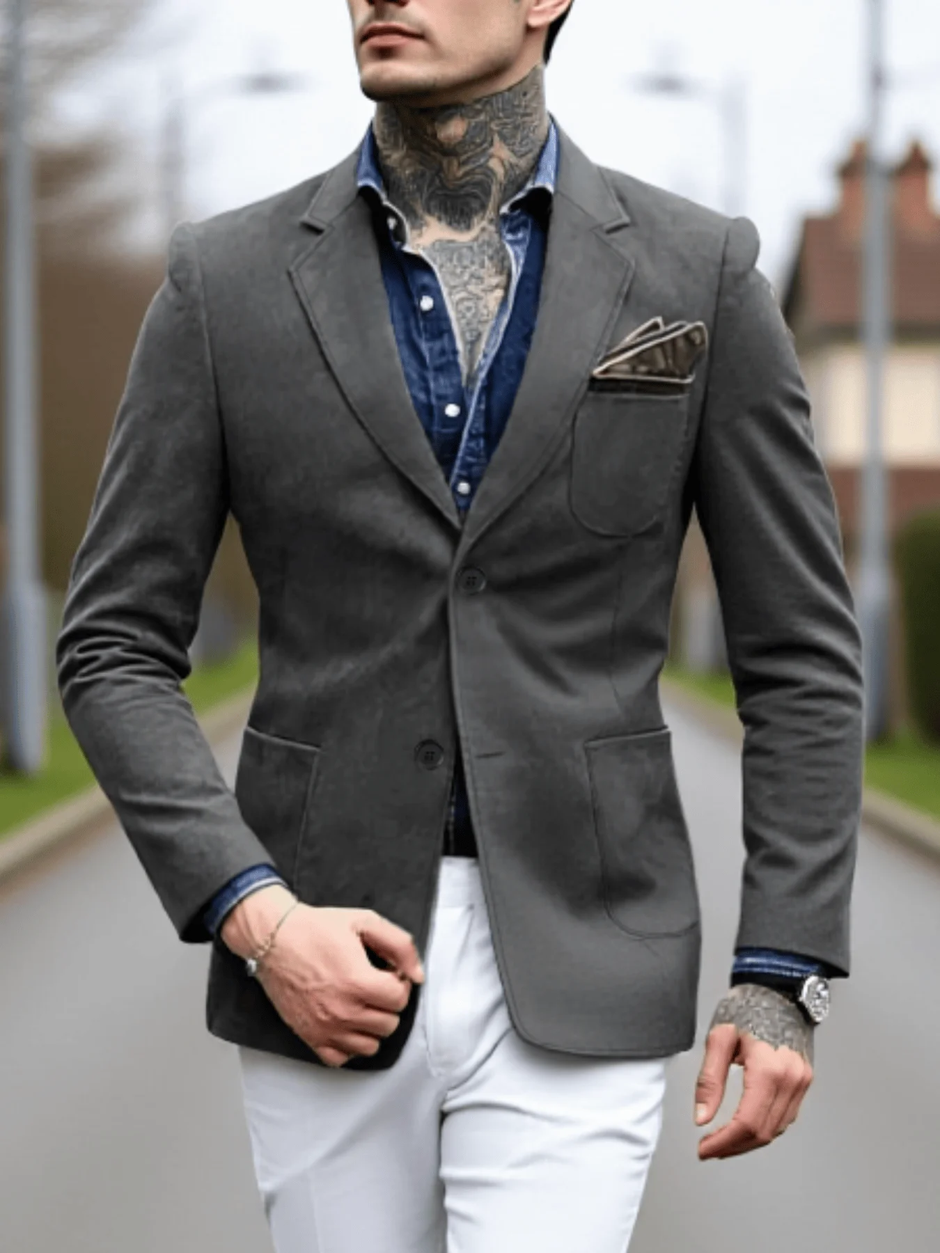 

Мужской весенний легкий однобортный пиджак из дышащей немнущейся ткани, приталенный крой, для офиса и поездок на работу