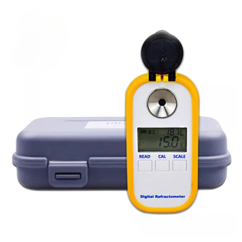 Digital Refractometer LCD Display 0.0~94.0% Brxi Fruit Juice Sugar Meter Refractometer