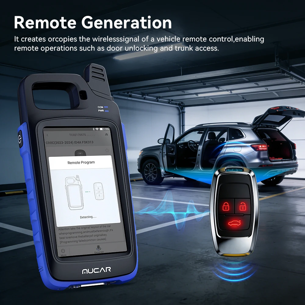 MUCAR KEY581 IMMO Key Programming tool OBD2 Function 9 reset remote program key match chip reading CANFD protocol lifetime free