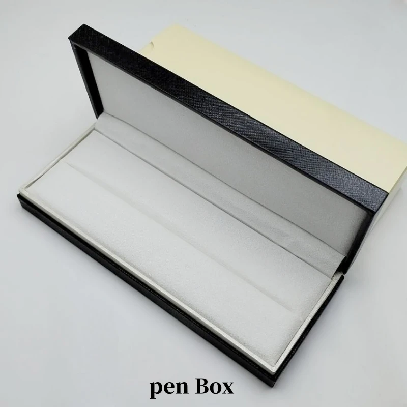 High Quality Black wood leather MB Pen Box For Fountain Pen / Ballpoint - Roller Ball Pens Pencil Case with The Warranty Manual