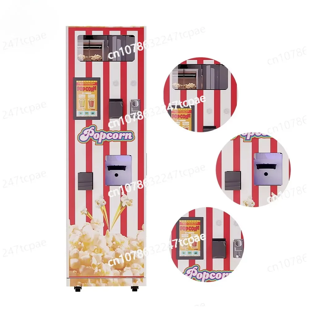 Distributore automatico automatico di popcorn self service Distributore automatico di mais pop robot