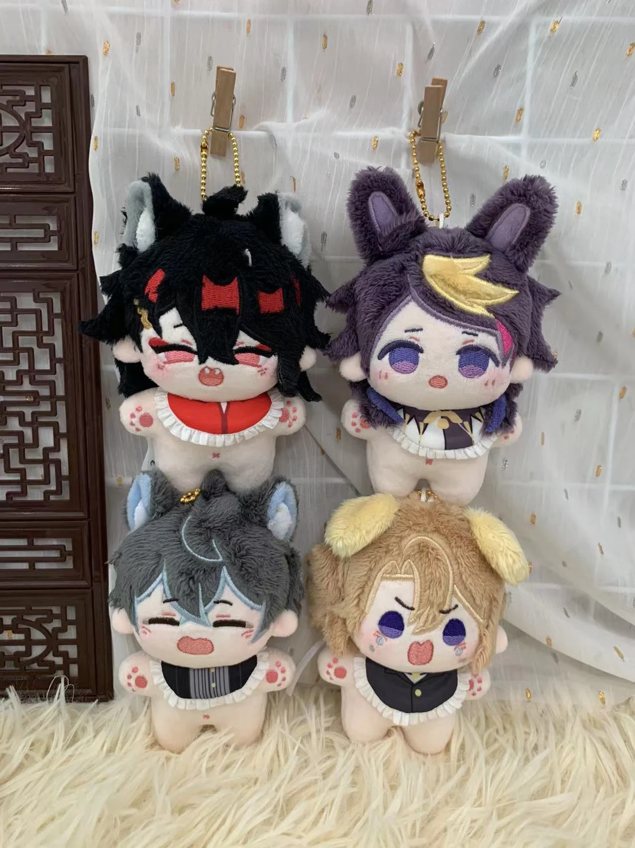 

Anime Nijisanji Luxiem Mysta Luca Vox 10cm Cotton Doll with Body Soft Stuffed Toy for Fans Gift