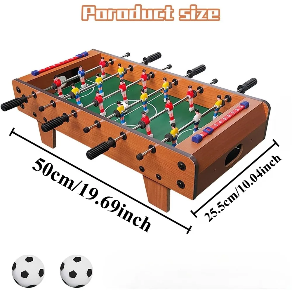 Foosball Table Mini Soccer Football Table Game for Arcade Game Room Mancave with Balls Score Keeper for Adult Family Party Night