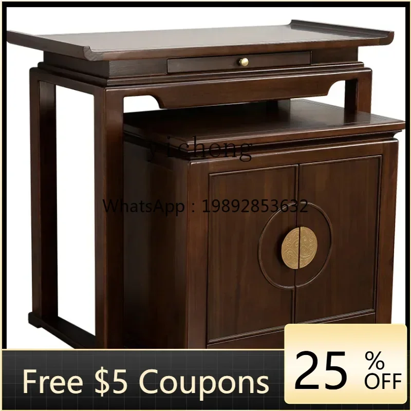 

ZZ New Chinese Style Solid Wood Altar Guan Gong Altar Incense Burner Table Household Console Tables Buddha Table