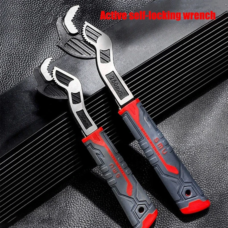 6/8/10/12 inch niversal Multifunctional Self-Locking Wrench Fast Adjustable Wrench CR-V Bathroom Wrench Plumber Multi Hand Tool