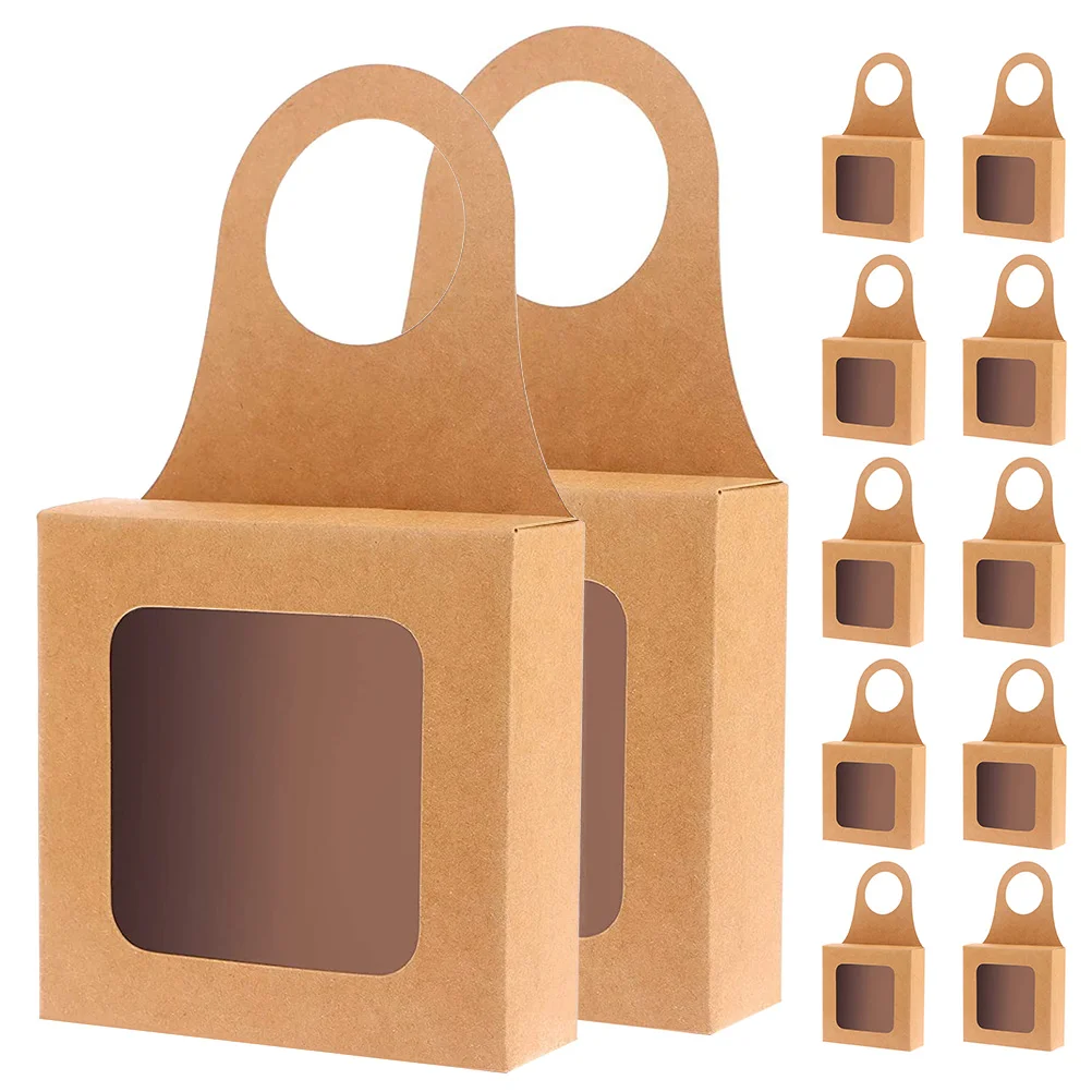 

12 Pcs Bottles Gift Box Charcuterie Boxes Hanging Hanger Favor Kraft Household Case