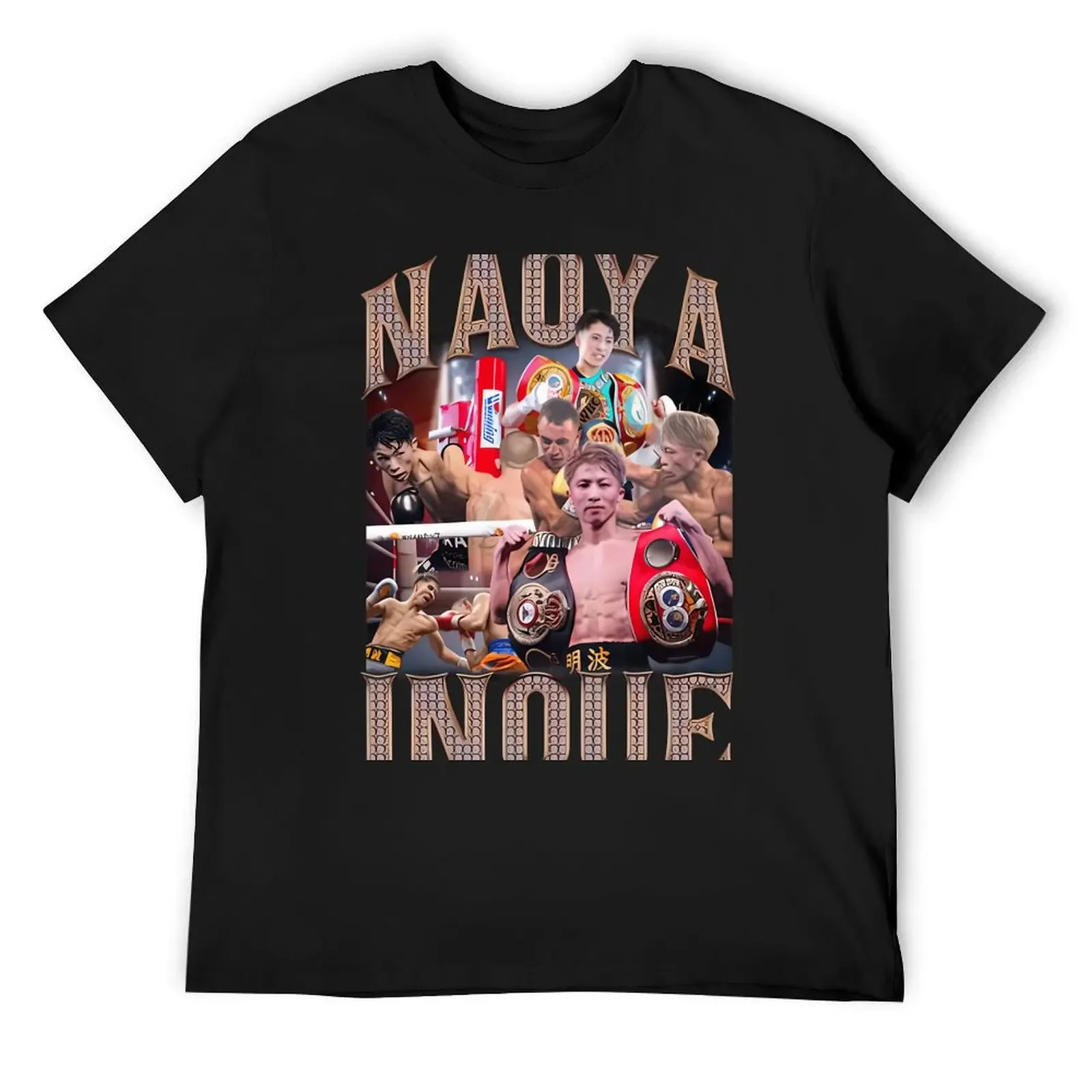 Naoya Inoue Oversized Snow Wash T-Shirt custom t shirt summer top Blouse heavyweight t shirts for men