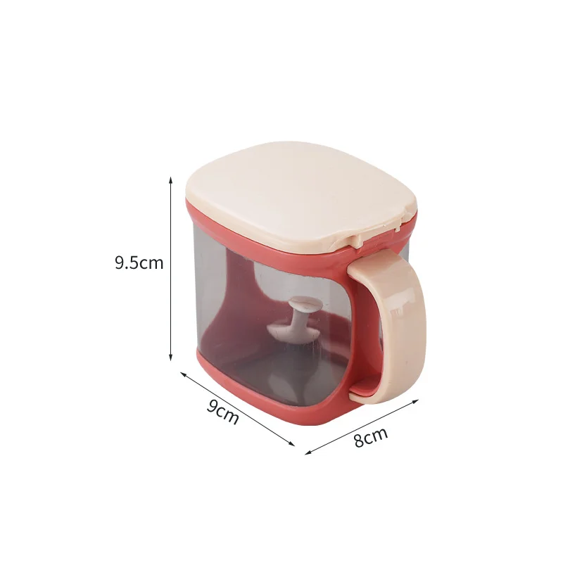 Plastic Seasoning Box Nordic Spice Jar Household with spoon Condiment Container Various Styles Kitchen Seasoning Box Salt Shaker