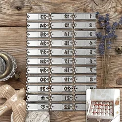 New Digital Label Series Metal Cutting Dies for DIY Scrapbooking Card Making Stencils Photo Albums Embossing Craft Decoration