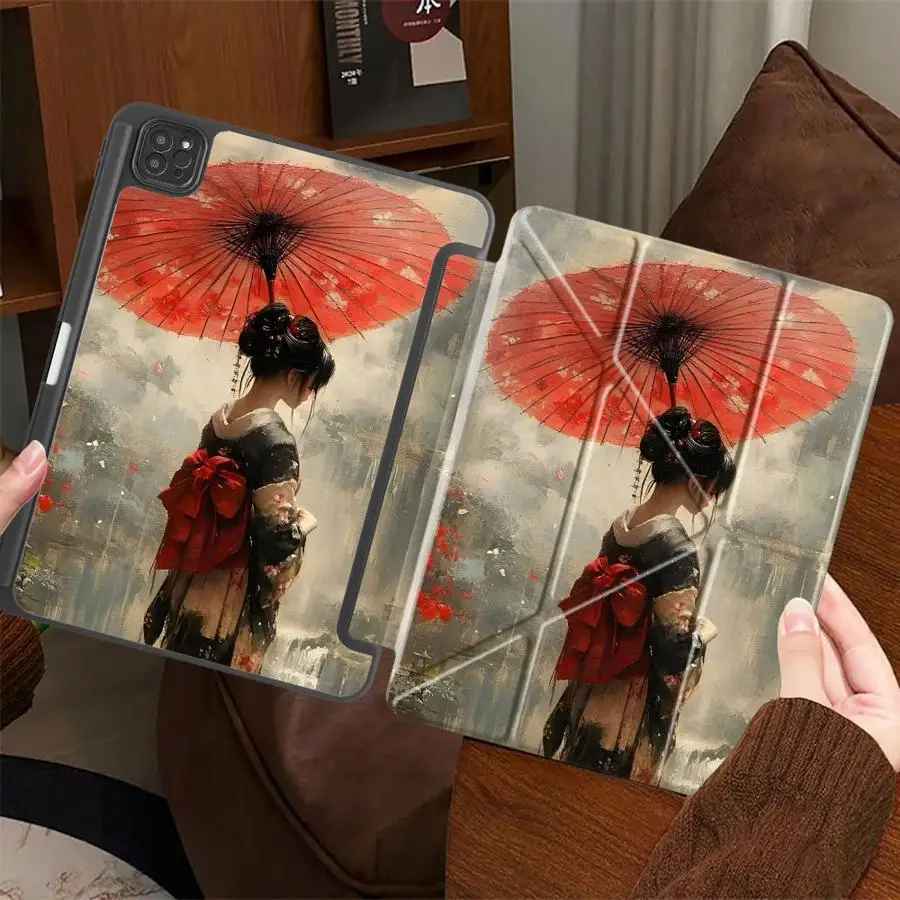 

Tablet Case For iPad Mini 6 7 Air 4 5 M3 M2 M4 11inch Pro 11th 10th 9th 8th 7th 12.9inch Pro 2025 Holder Cover Retro Cartoon