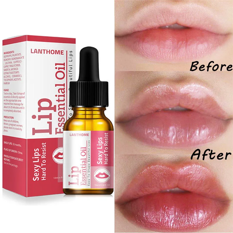 

Instant Lip Plump Essential Oil Fade Fine Lines Removal Dry Cracked Lips Moisturizing Smooth Long-Lasting Improve Dull Dead Skin