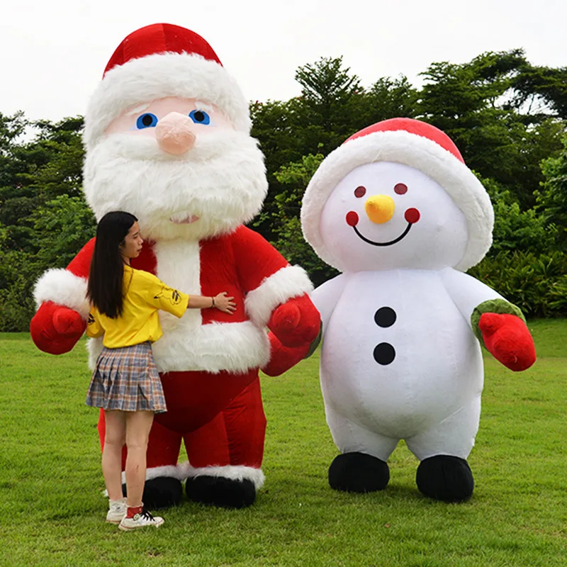 Santa Claus Snowman Inflatable Doll Suit Christmas Day Reindeer