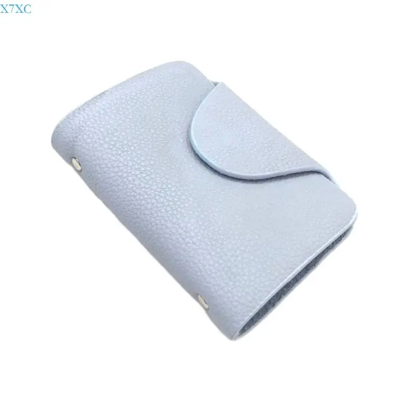 X7XC منظم بطاقات المحفظة الجلدية الجلدية العملية حافظ على بطاقاتك آمنة ومأمونة للنساء والرجال