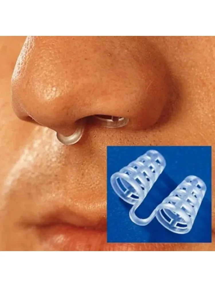 Pince-nez Anti-ronflement, 2 pièces, respiration facile au sommeil, aide Anti-ronflement, dispositif dilatateurs nasaux, aide à la congestion, sans bandes, cônes