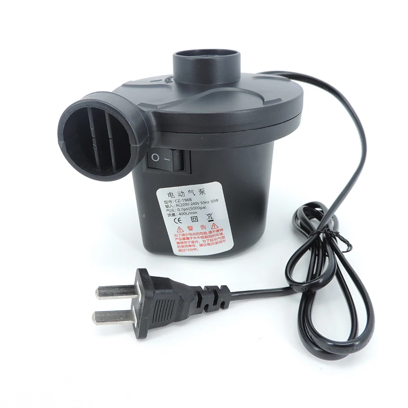 12V 220V Electric Air Pump Potable Inflatable Pump Compressor For Mattress Swimming Pool Fast Air Filling Inflator Blower Nozzle