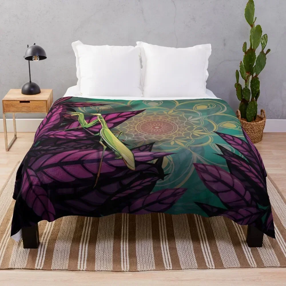 

Praying Mantis Throw Blanket Ultra Plush Cozy Blanket for Napping Sleeping