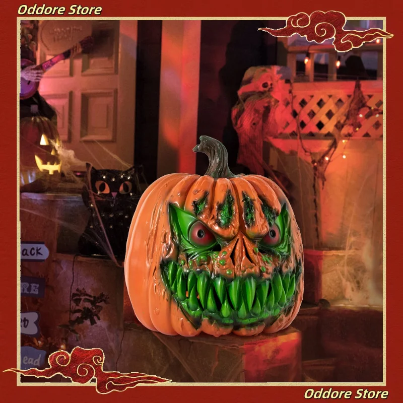 

Halloween Pumpkin Decoration Props Costume Accessories Gourd Head Set Scary Face Ornament Home Garden Festive Party Supplies