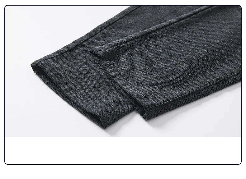 Herbst-Winter-Herren-Freizeithose, Business-Slim-Fit, gerade geschnitten, mit elastischem Bund, Arbeitshose, Cargo-Hose, einfarbig, koreanischer Stil, Stretch-Hose für Herren – Detail 18