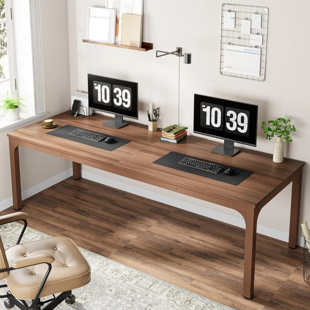 78.7 Inches Extra Long Computer Desk 2 Person Desk, Double Long Desk, Workstaion for Home Office