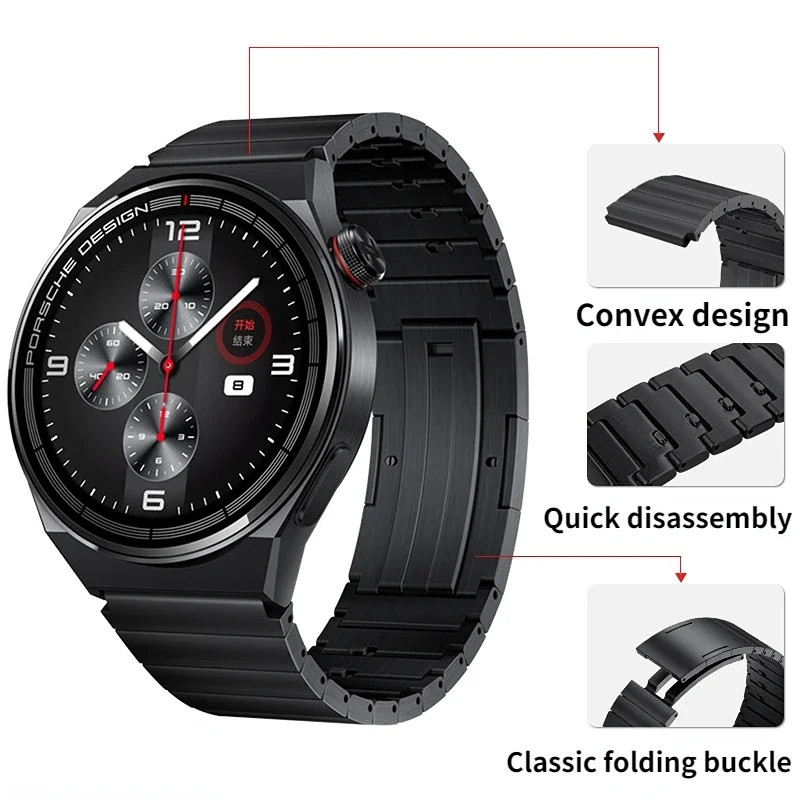 

22mm Titanium Strap for Huawei Watch 3/4/GT4 Pro 2e Amazfit GTR 4/3/2/Stratos Lightweight Wristband Samsung Watch 3/Gear S3 Band