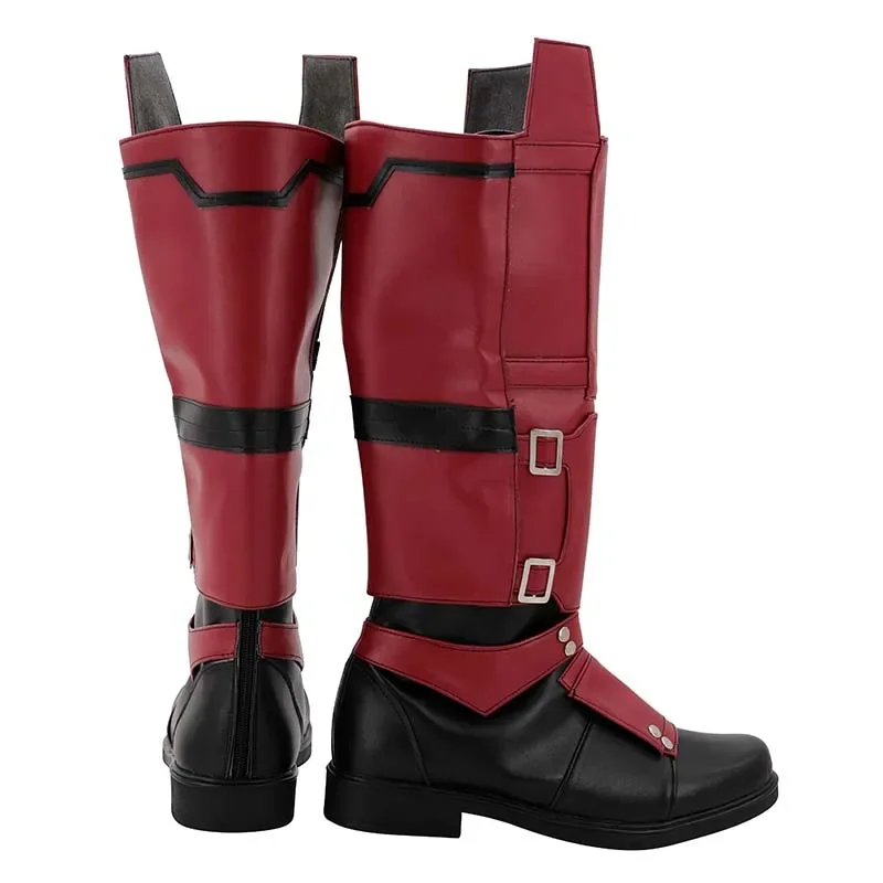 Wolverine Deadpool Cosplay Shoes Party Deadpool 3 Cosplay Boots Shoes PU Leather Party Props