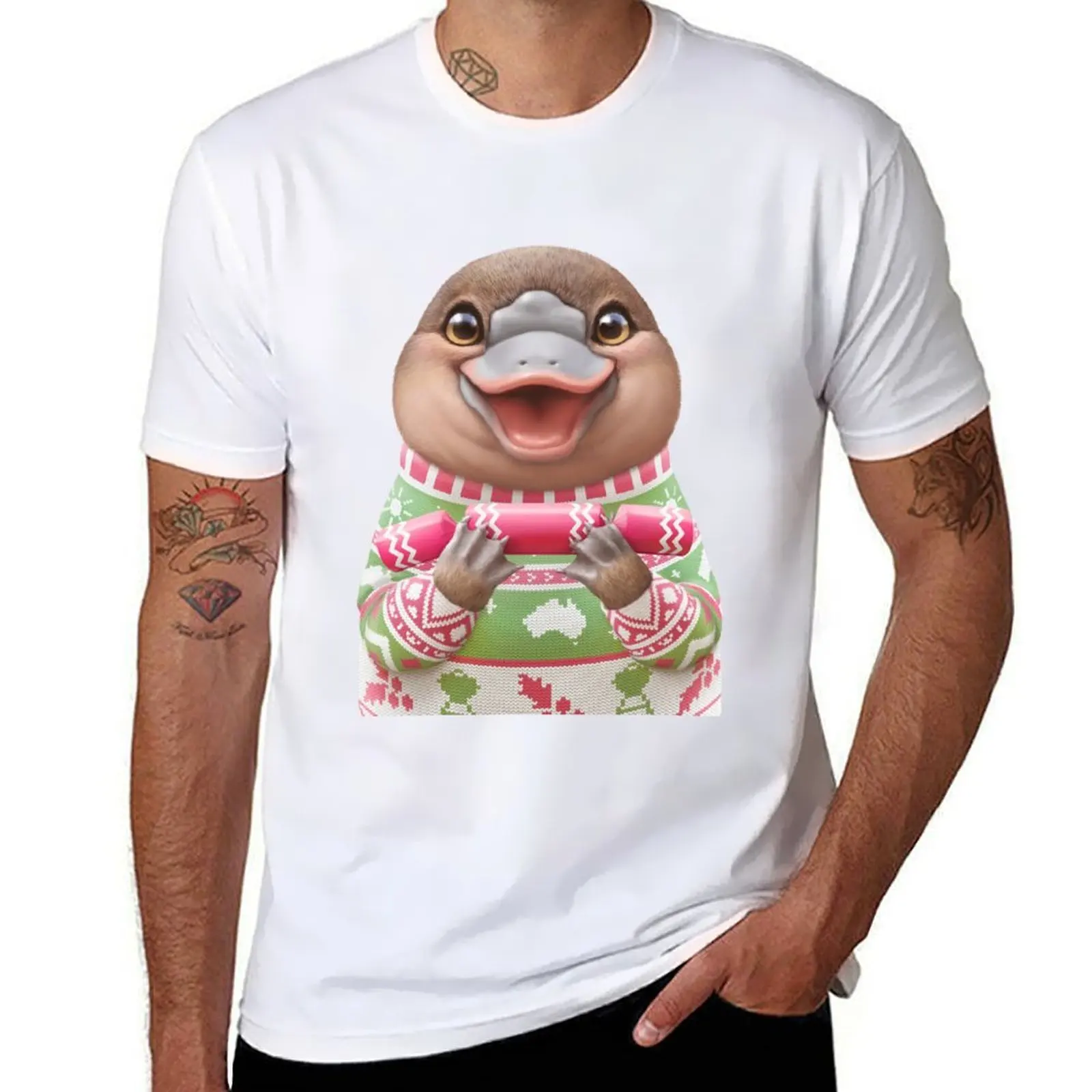 

Australian Christmas Platypus T-Shirt t shirt personalised t shirts for man graphic tees T-Shirt