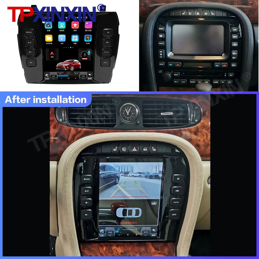 

Android 12 For Jaguar XJ X-TYPE X Type 2004-2008 Car Radio Multimedia Player DVD Automotivo Auto GPS Navigation Carplay DSP