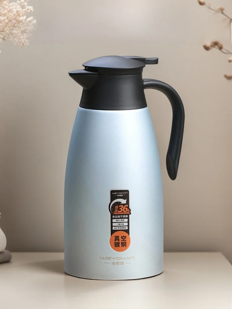 

Viyacoon 304, кастрюля для воды с вакуумной изоляцией, двухслойная европейская теплая бутылка для горячей воды для домашнего использования