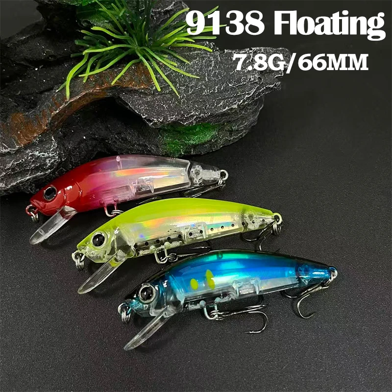 

7.8G 66MM Floating Minnow Jerkbait Wobblers Pike Trout Carp Fishing Lure Stream Isca Artificial Bait Topwater Fake Bait Supplies