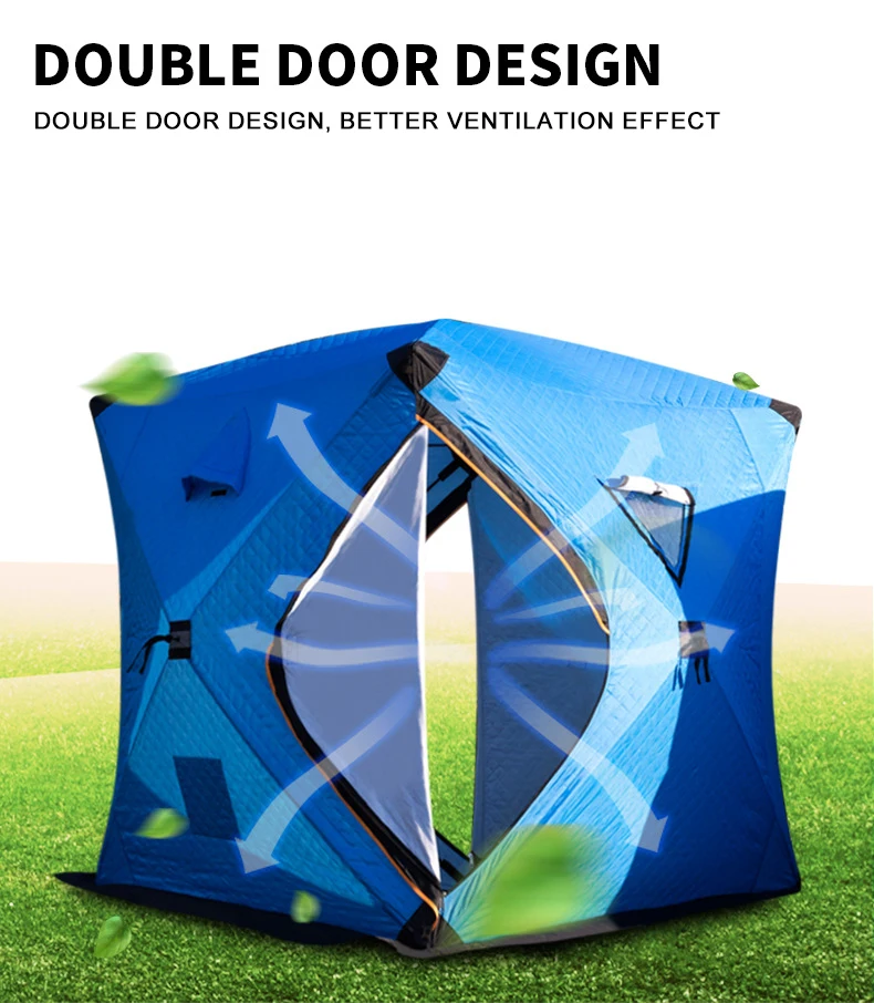 الخيام الدافئة والبردة في عام 2025 سهلة الحمل والتركيب ومناسبة لصيد الأسماك في الشتاء #3