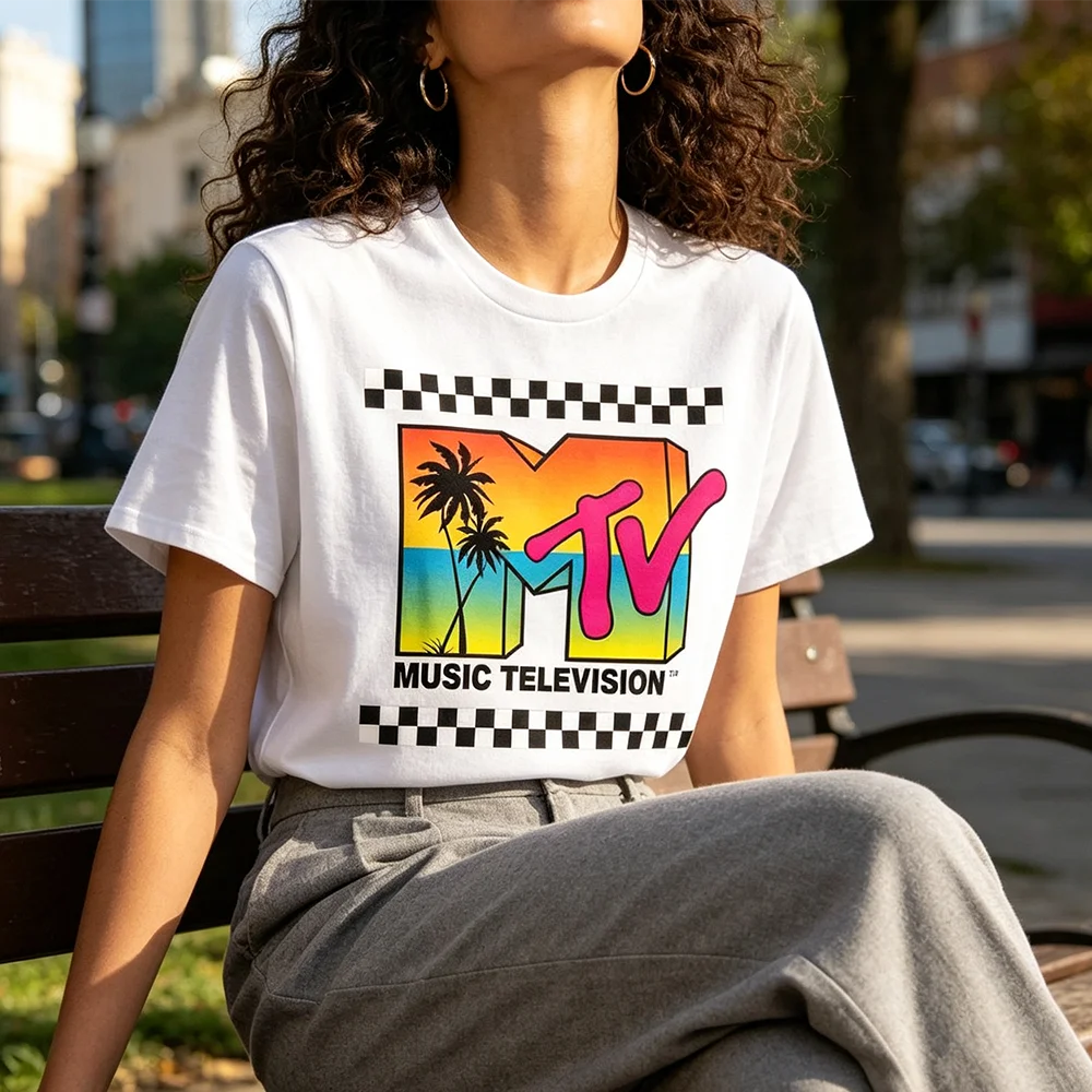 Camiseta de Algodón con Gráfic - Summer Clothing Logo reseña y precio
