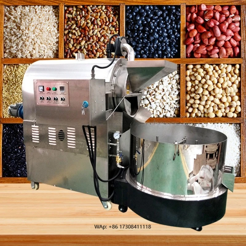 150Kg 200kg 300kg electric/gas peanut nut roaster cashew nut roaster small grain dryer