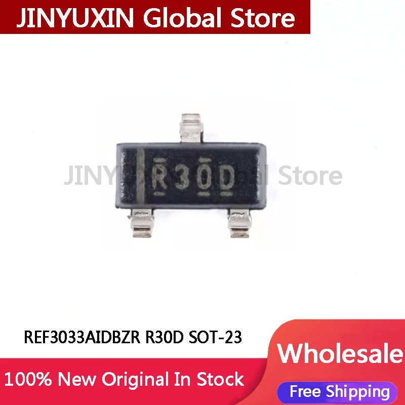 10-100Pcs REF3033AIDBZR REF3033AIDBZ R30D SOT-23 IC Chip In Stock Wholesale