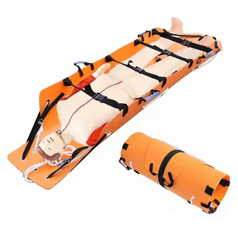 Factory Custom Portable Rolling Soft Stretcher Multi-functional Roll Rescue Stretcher Fire First Aid Folding Rescue Stretcher