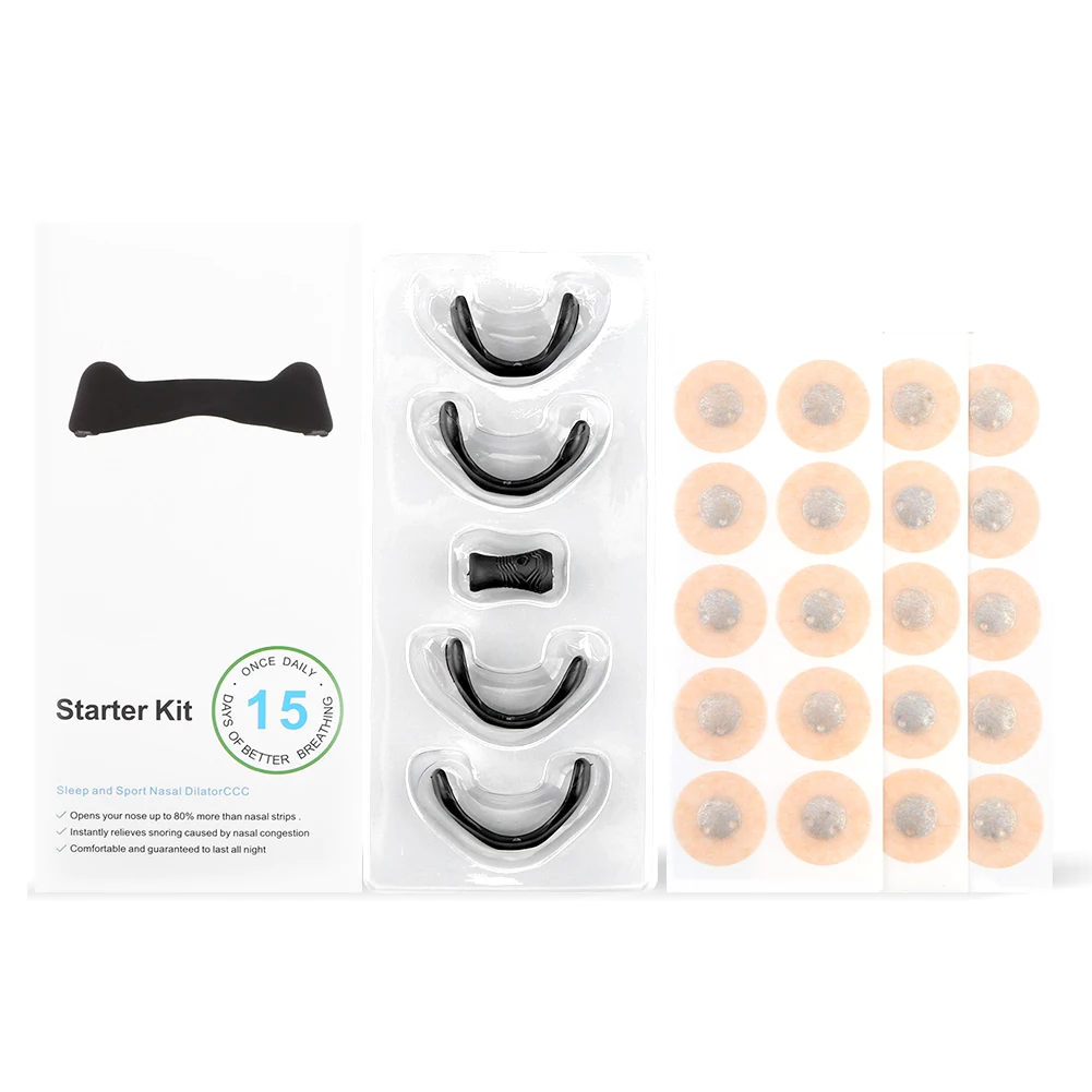 Magnetic Anti Snore Patch Nose Dilator Anti Snoring Nose Easy Breath Anti-Snoring Device Improve Sleeping 15Pairs/Box