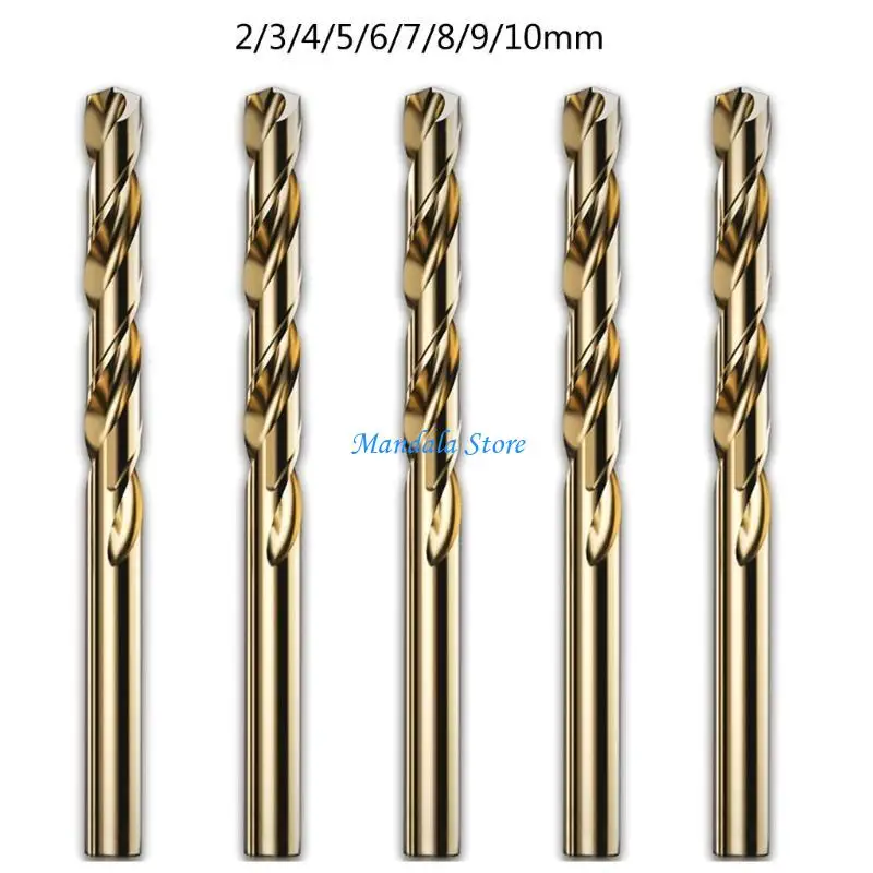 U2JC 2/3/4/5/6/7/8/9/10mm M42 Twist Drill Bit Set 3 Flutes Head High Cobalt Drill Bit