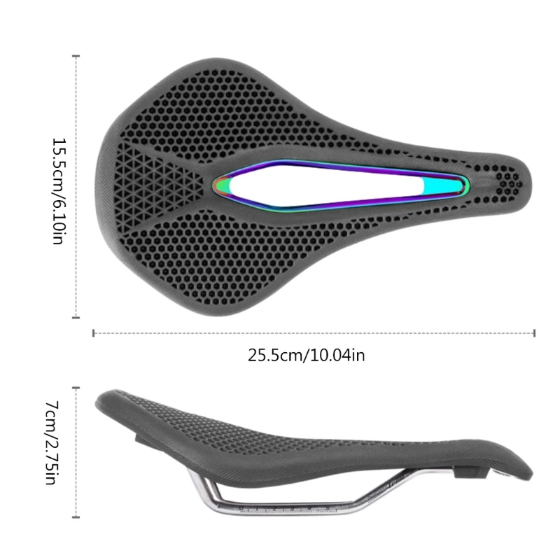 yunyun Bicycles Saddle 3D Printed Soft Cushion Replacements for Indoor Outdoor Bikes