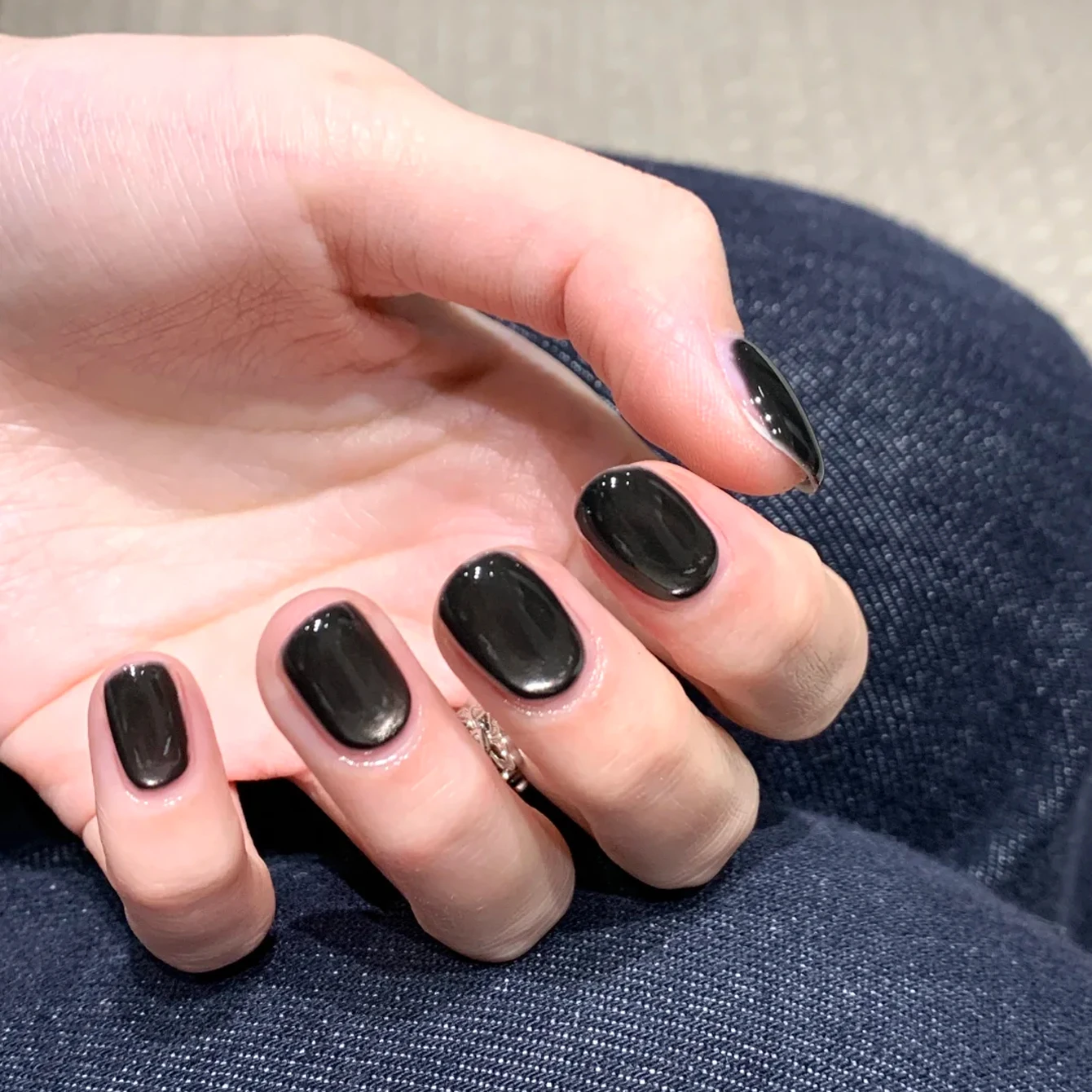 Dark Angel Black Glass Bead Ca - Nail Art Cat Eye Simple ulasan dan harga
