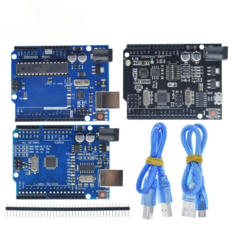 Uno บอร์ดพัฒนา R3 ATMEGA328P CH340/ATEGA16U2ที่เข้ากันได้สำหรับ Arduino กับสาย R3/R4