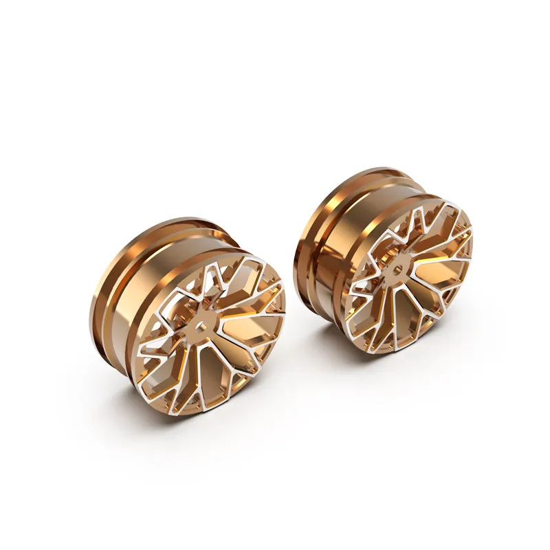 

RLAARLO Series RC Car Aluminum Beadlock Wheel Rims Green Red Orange CNC Machined Heavy Duty Metal Upgrade Parts Stylish Design