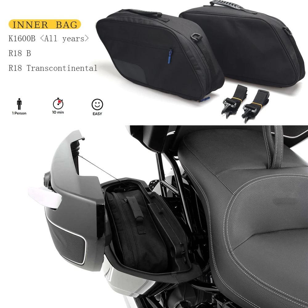 Nuevo accesorio de motocicleta para BMW K1600B K 1600 B bolsa de equipaje bolsa interior R18 B R 18 funda lateral transcontinental bolsas de equipaje internas