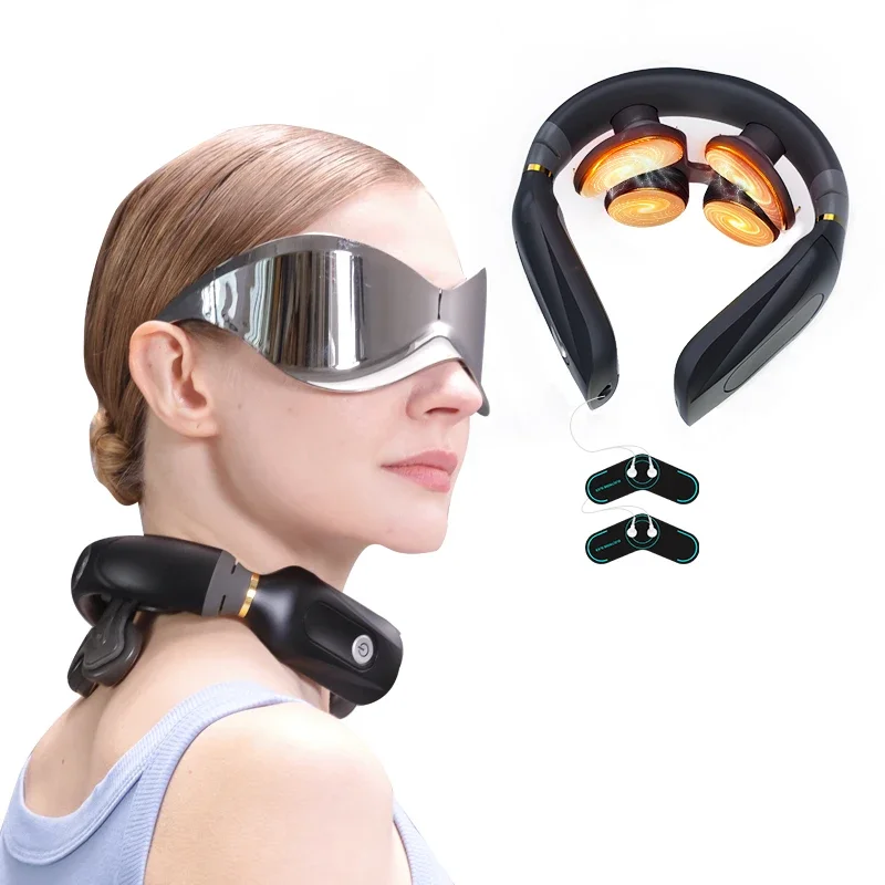 ALPHAY Intelligent Neck Relax Massager Comfortable Multi-Function Wireless Electric Pulse Targeted Shoulder & Neck Relief