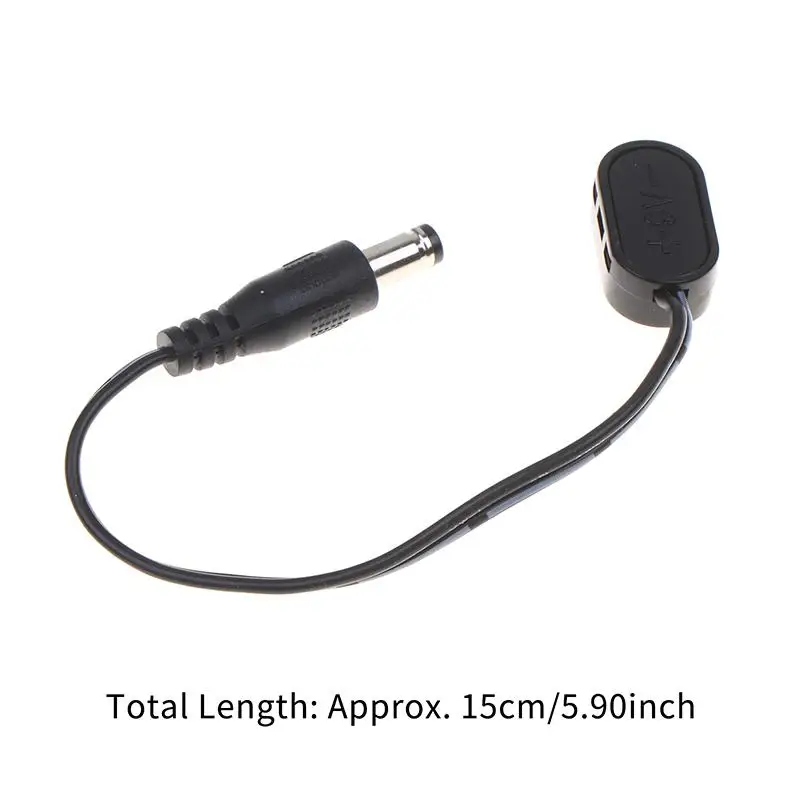9V Battery Snap Power Connector Male DC Jack Plug Cable Easy to Carry for Guitar Effect Pedal Travel Busking Use