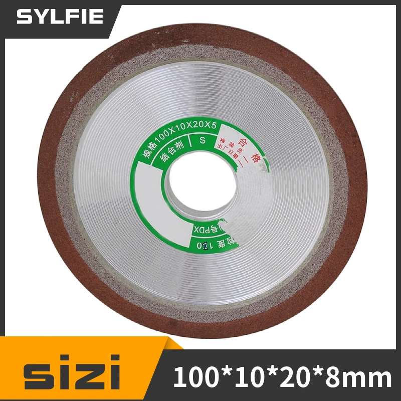 Tapered Side 100mm Dia Plain Resin Diamond Grinding Wheel Grit 180