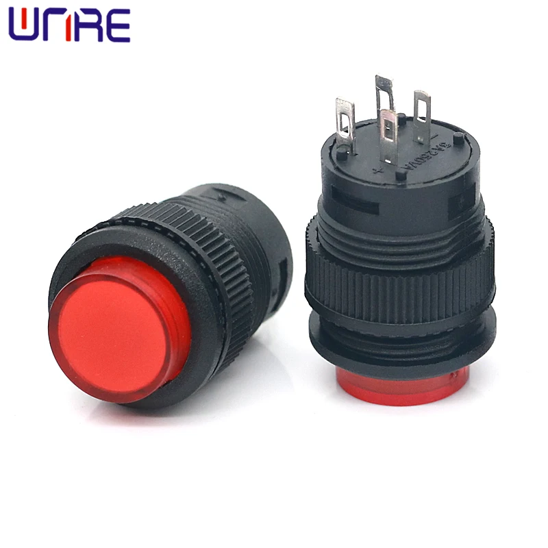 R16-503 Circular 4-pin PBS1-03 DS Button Small Self-locking/unlocked Button Switch