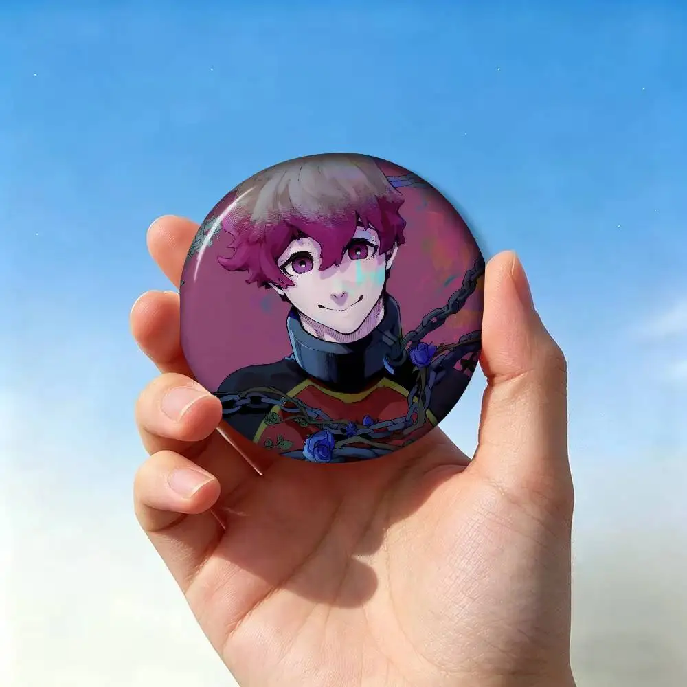 Anime Characters Alexis Ness Round  New Brooches Soft Button Pin Funny Silly Gnarpy On A Skateboard Badge Gamer Collection Gifts view 5