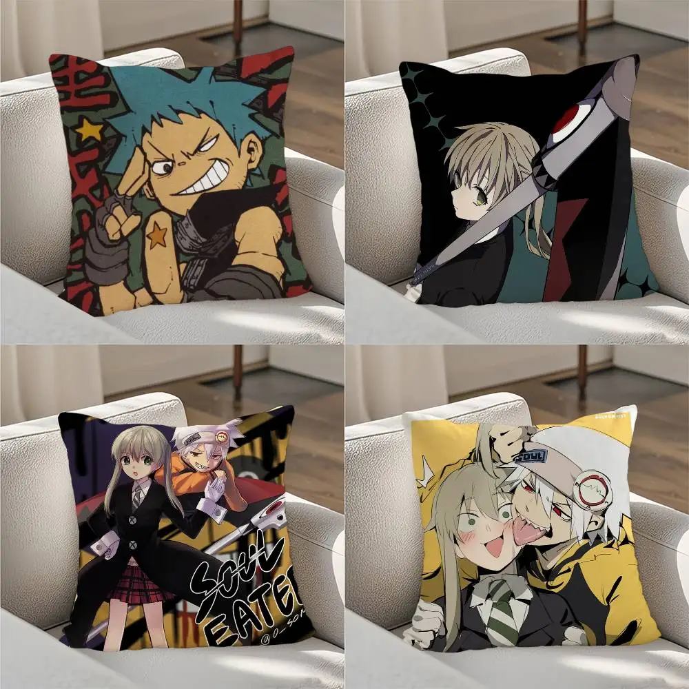 

S-Soul Eater Anime Evans Home decoration pillowcases are suitable for sofas, bedrooms, car pillowcases and square cushions